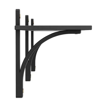 Levi hylle 1 hylleplan - Svartlaserad ask-messing, 180 cm - Swedese