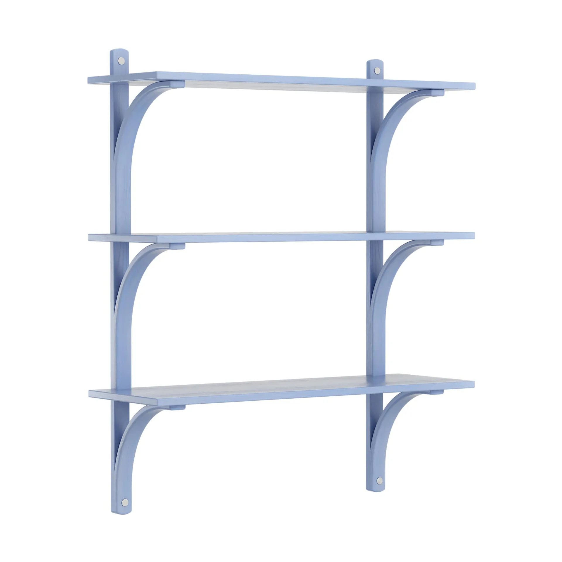 Levi hylle 3 hylleplan, ILKE Blue-aluminium, 90 cm Swedese