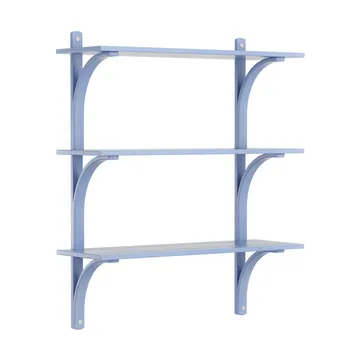 Levi hylle 3 hylleplan - ILKE Blue-aluminium, 90 cm - Swedese