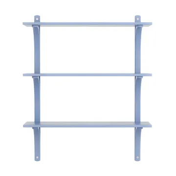 Levi hylle 3 hylleplan - ILKE Blue-aluminium, 90 cm - Swedese