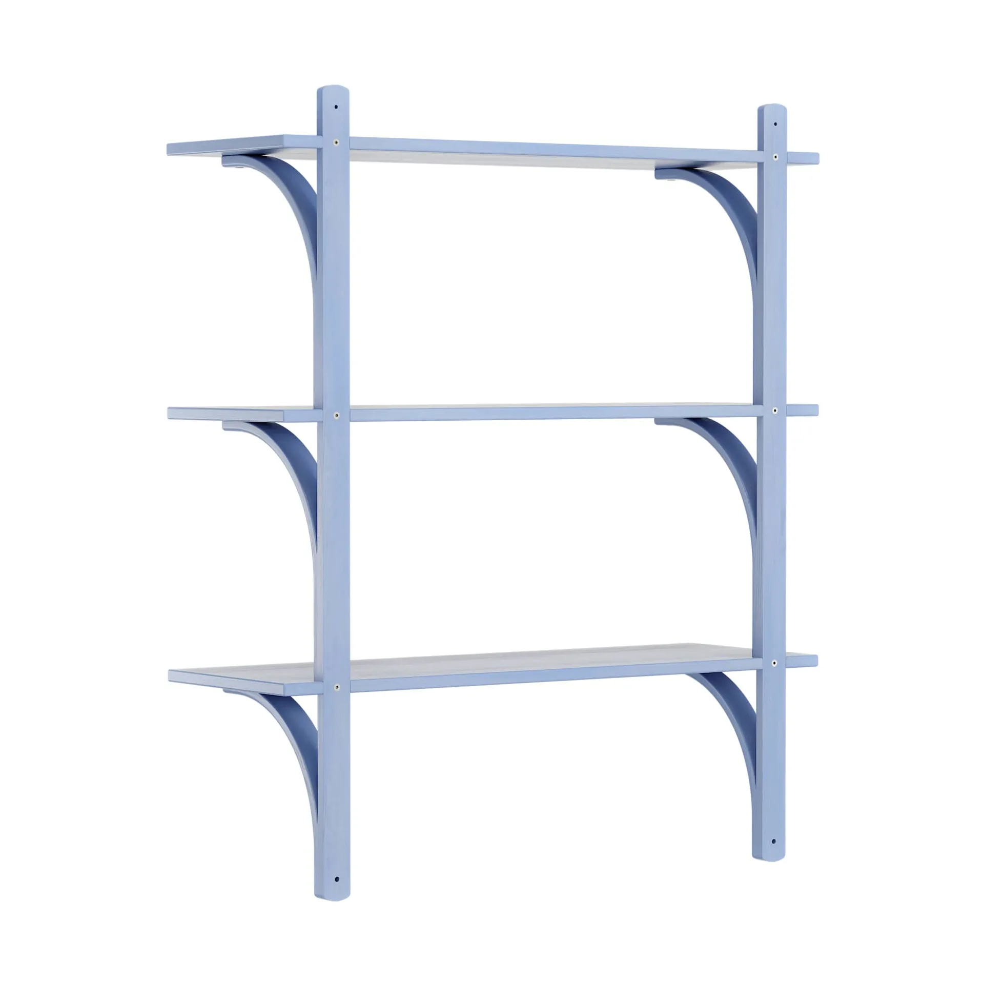 Levi hylle 3 hylleplan, ILKE Blue-aluminium, 90 cm Swedese