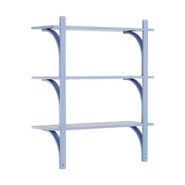 Levi hylle 3 hylleplan - ILKE Blue-aluminium, 90 cm - Swedese