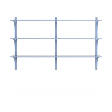 Levi hylle 3 hylleplan - ILKE Blue-messing, 180 cm - Swedese