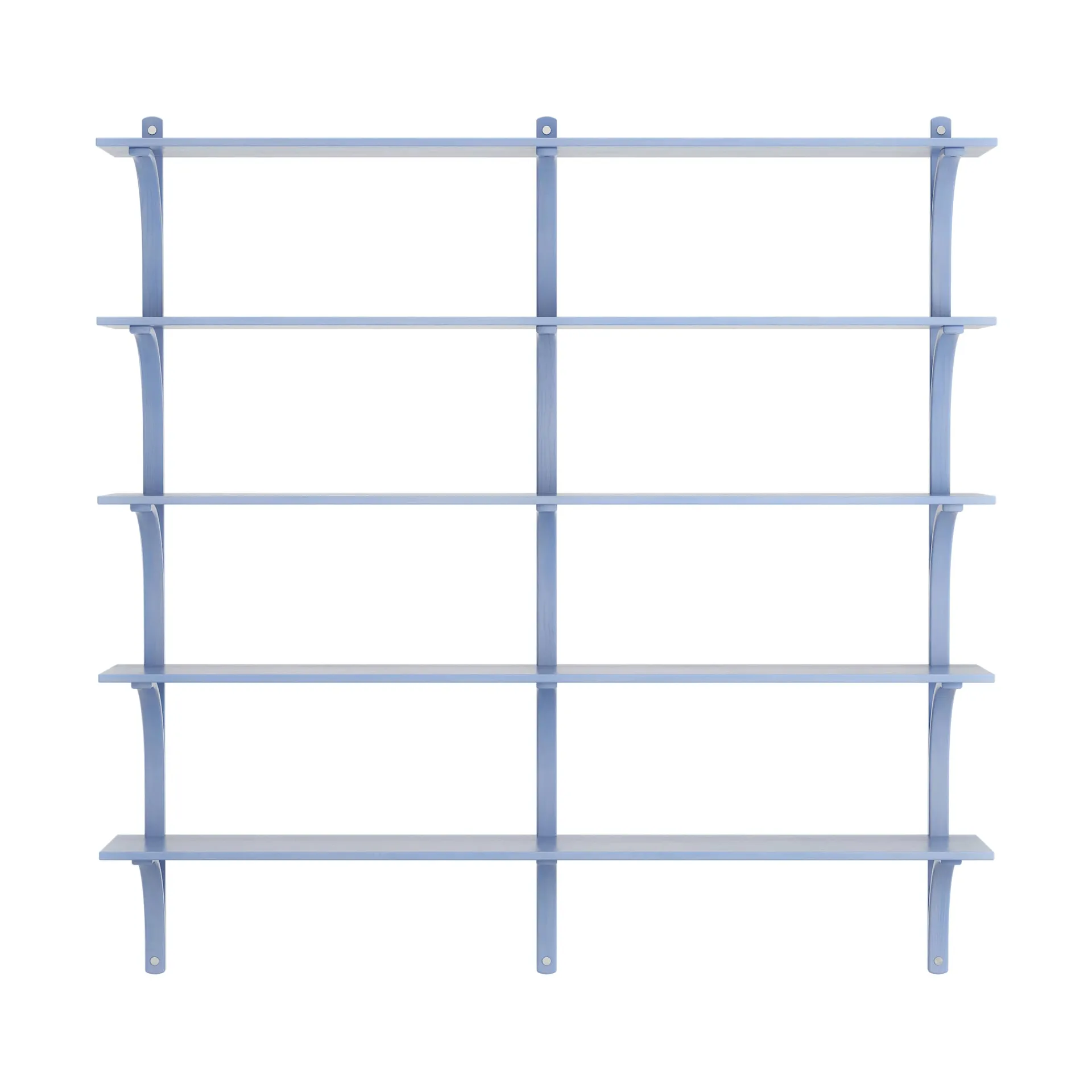 Levi hylle 5 hylleplan, ILKE Blue-aluminium, 180 cm Swedese