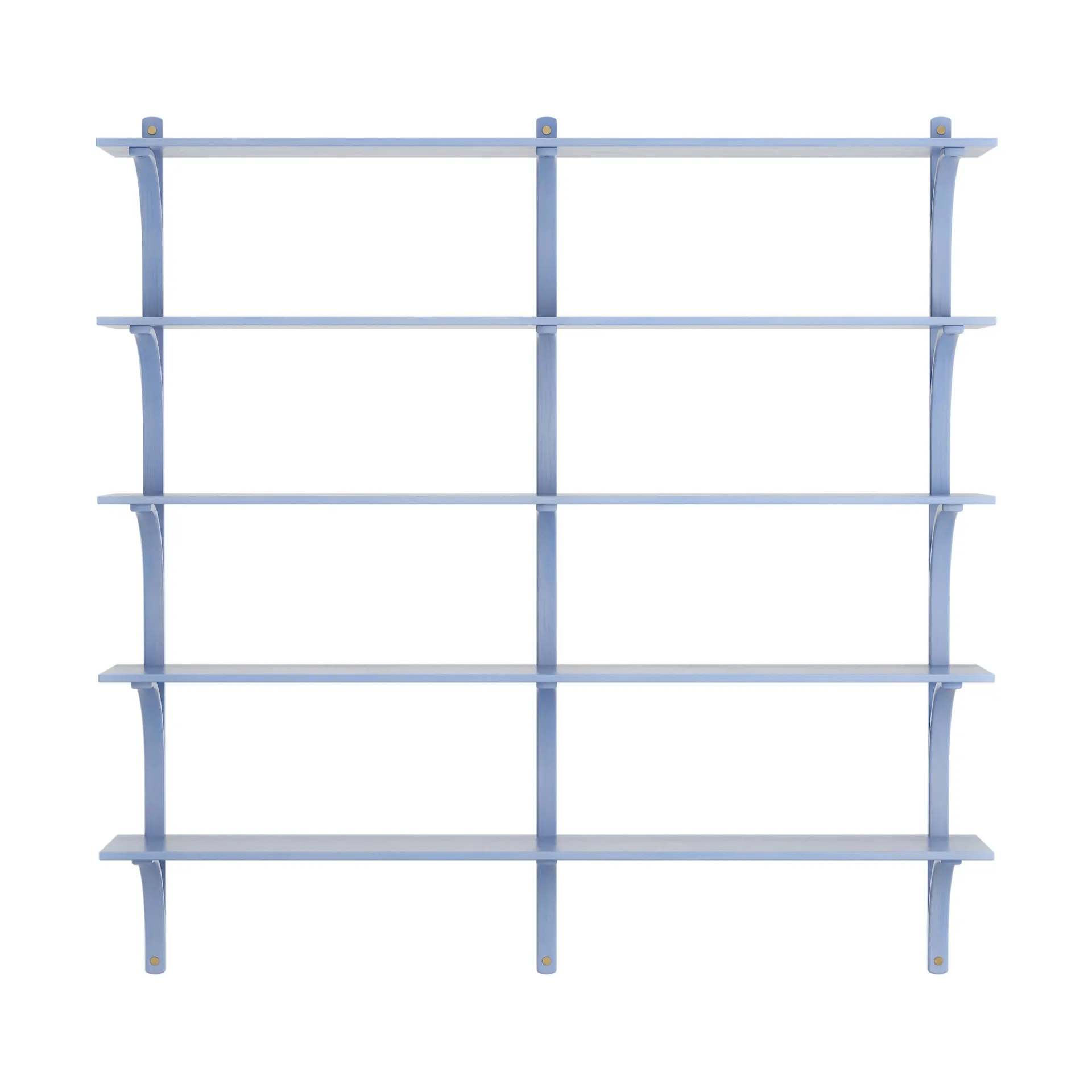Levi hylle 5 hylleplan, ILKE Blue-messing, 180 cm Swedese