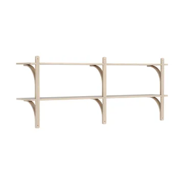 Levi hylle - Hvitpig. eik-messing, 2 hyller, 180 cm - Swedese