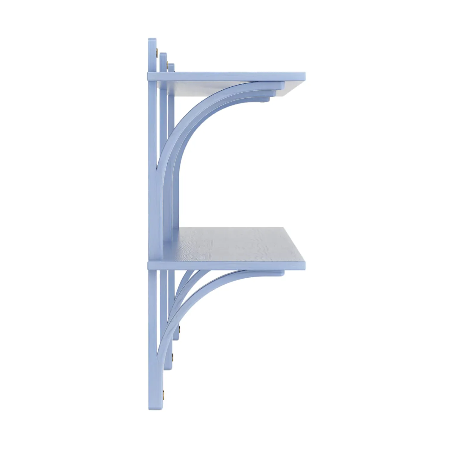 Levi hylle, Ilke blå-messing, 2 hyller, 180 cm Swedese