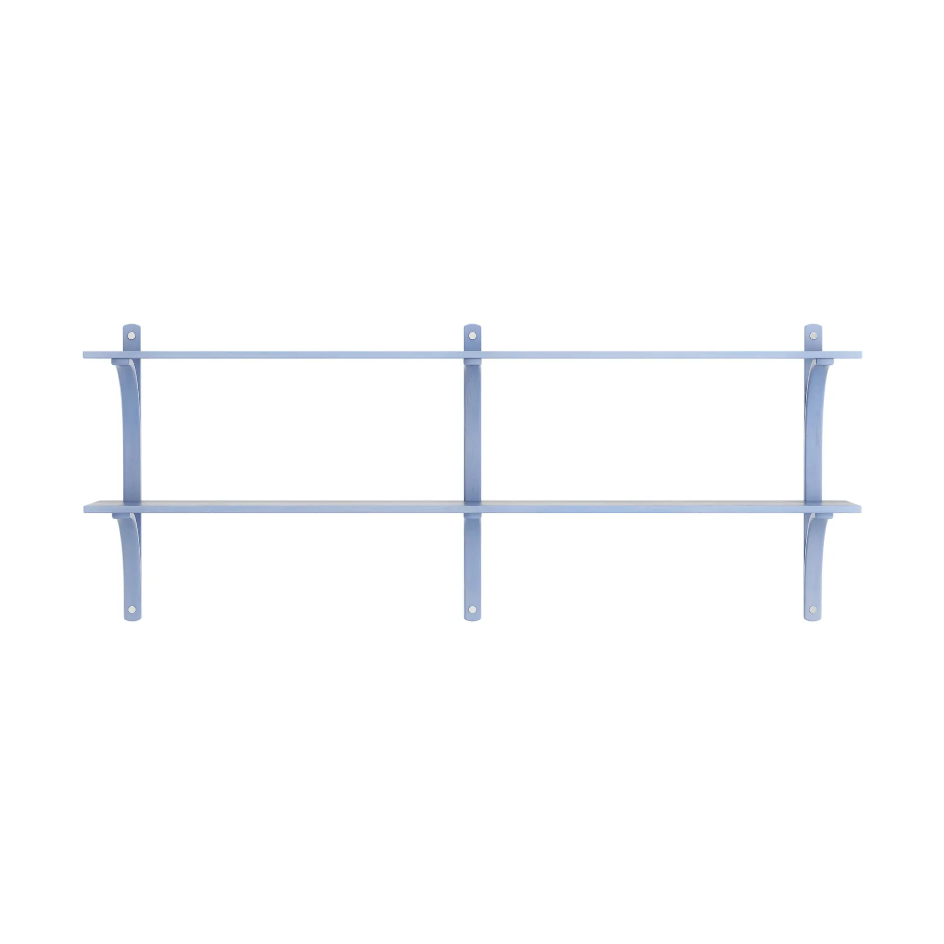 Levi hylle, Ilke blå-rustfritt stål, 2 hyller, 180 cm Swedese