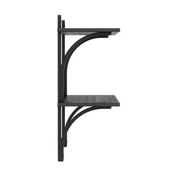 Levi hylle - Svart ask-messing, 2 hyller, 90 cm - Swedese