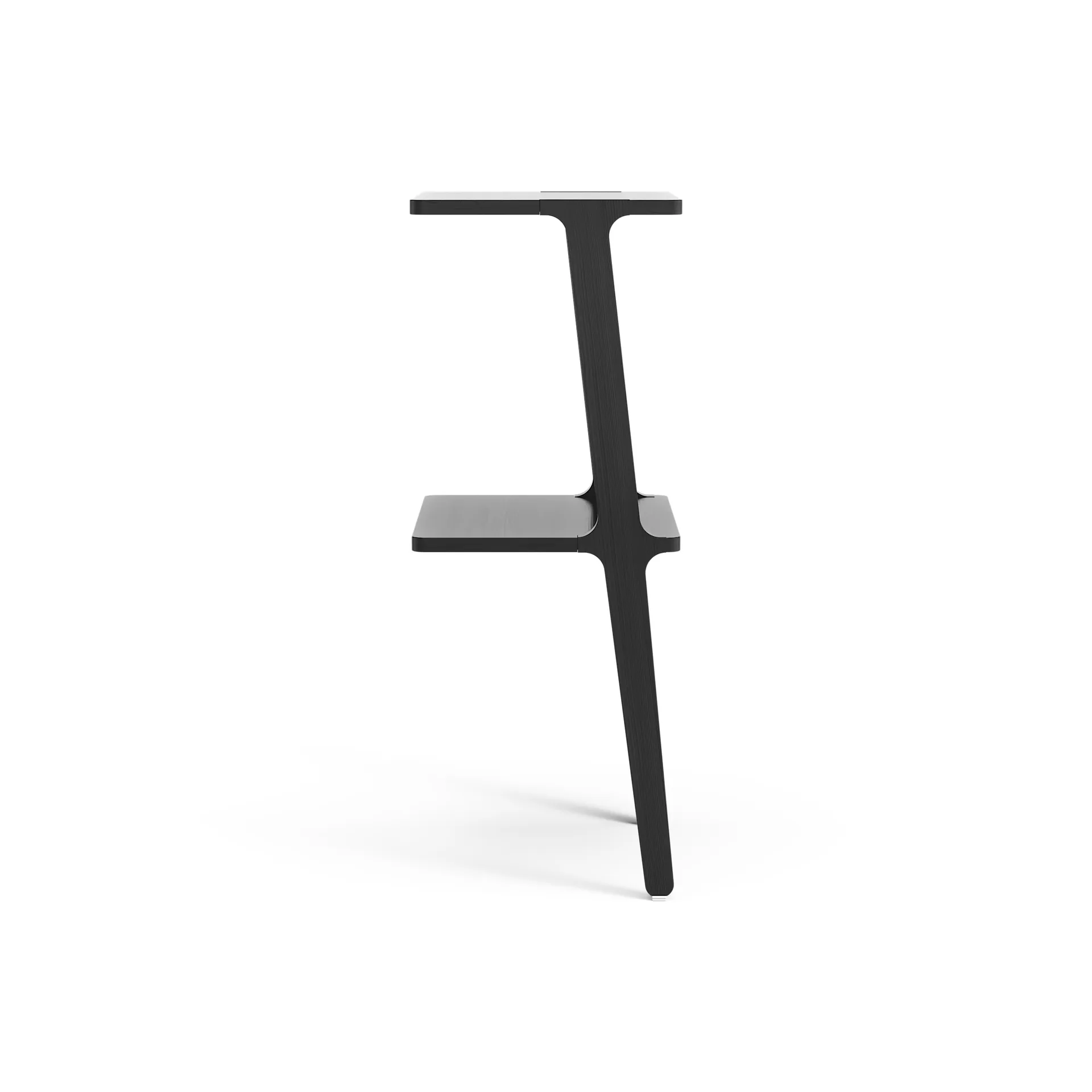 Libri hylle 2 hylleplater, Svartlasert ask Swedese