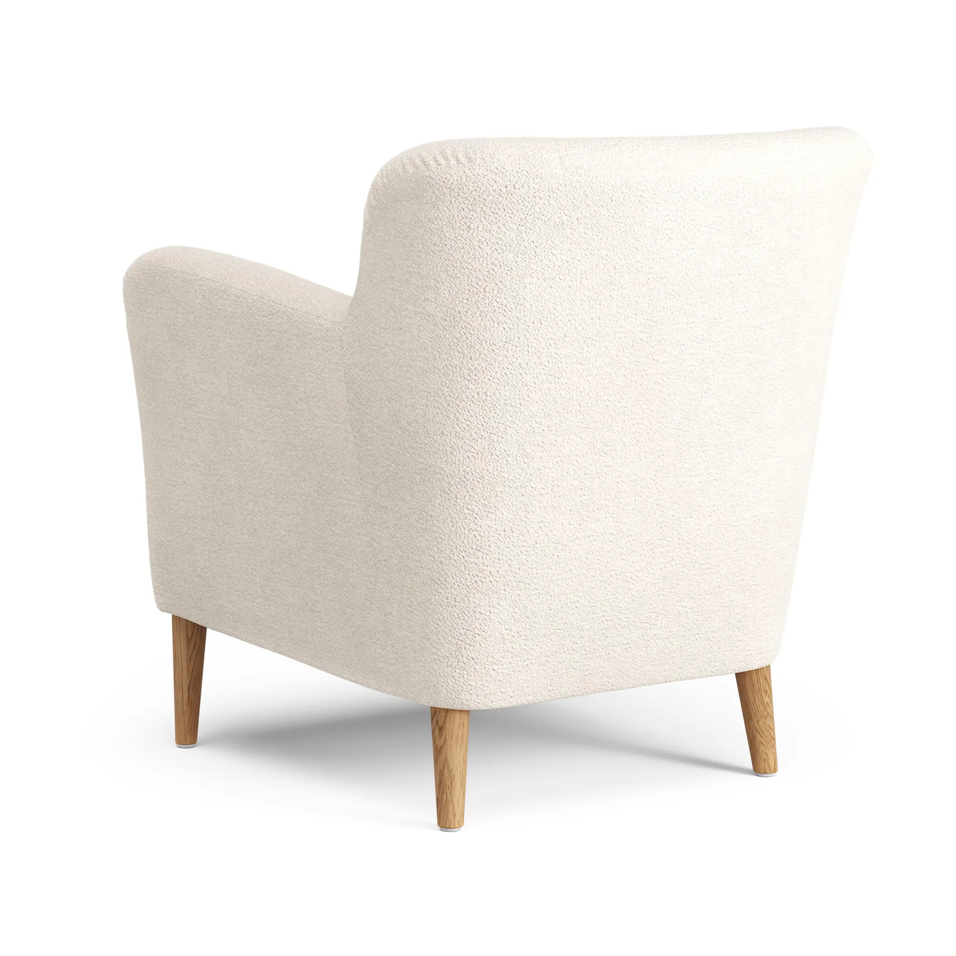 Nova lenestol, Barnum 01 Off white-ek oljet Swedese