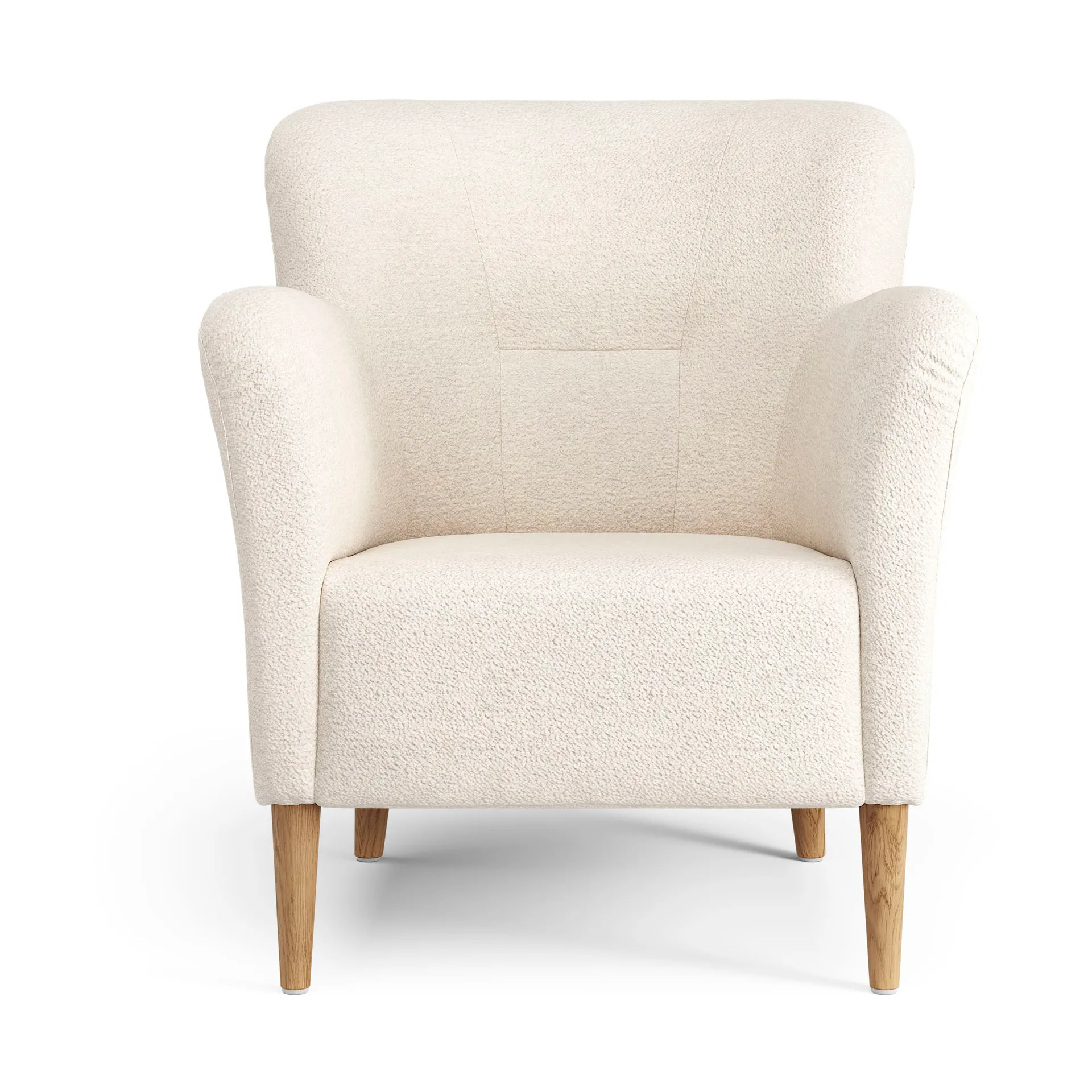 Nova lenestol, Barnum 01 Off white-ek oljet Swedese