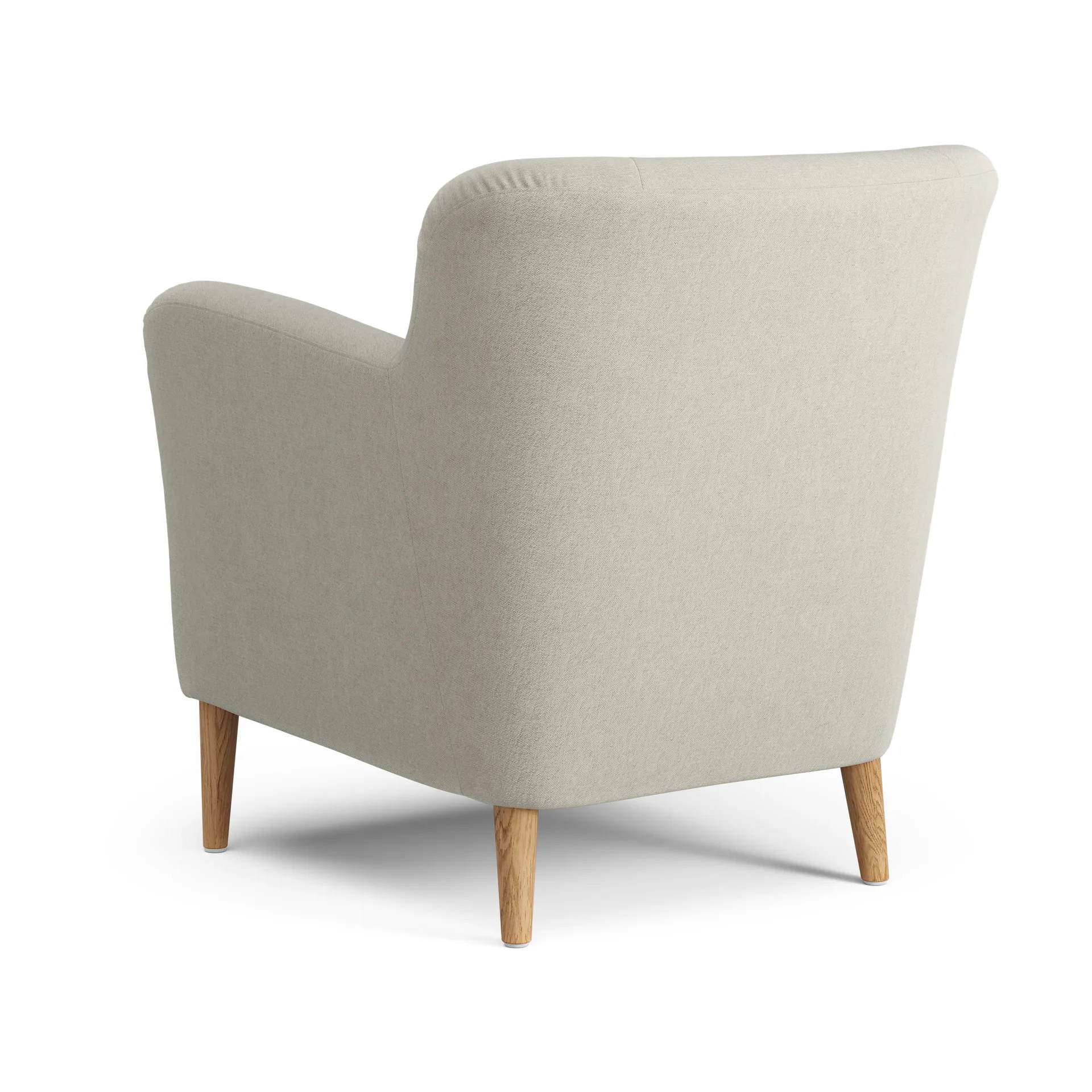 Nova lenestol med knapper, Linara 05 Porridge-eik oljet Swedese