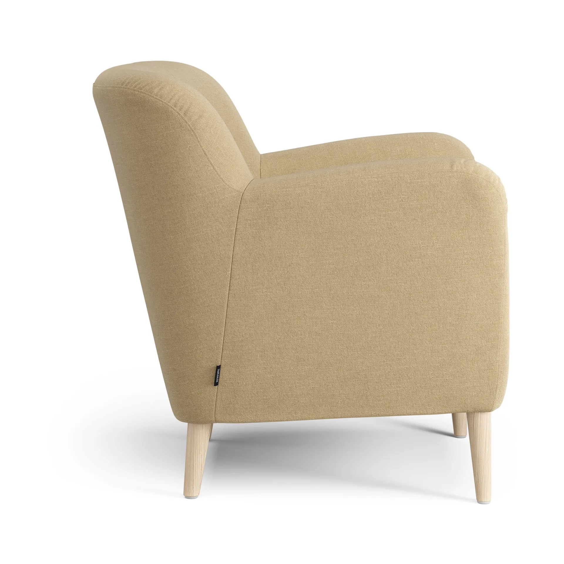 Nova lenestol med knapper, Linara 08 Fudge-ask naturlakk Swedese