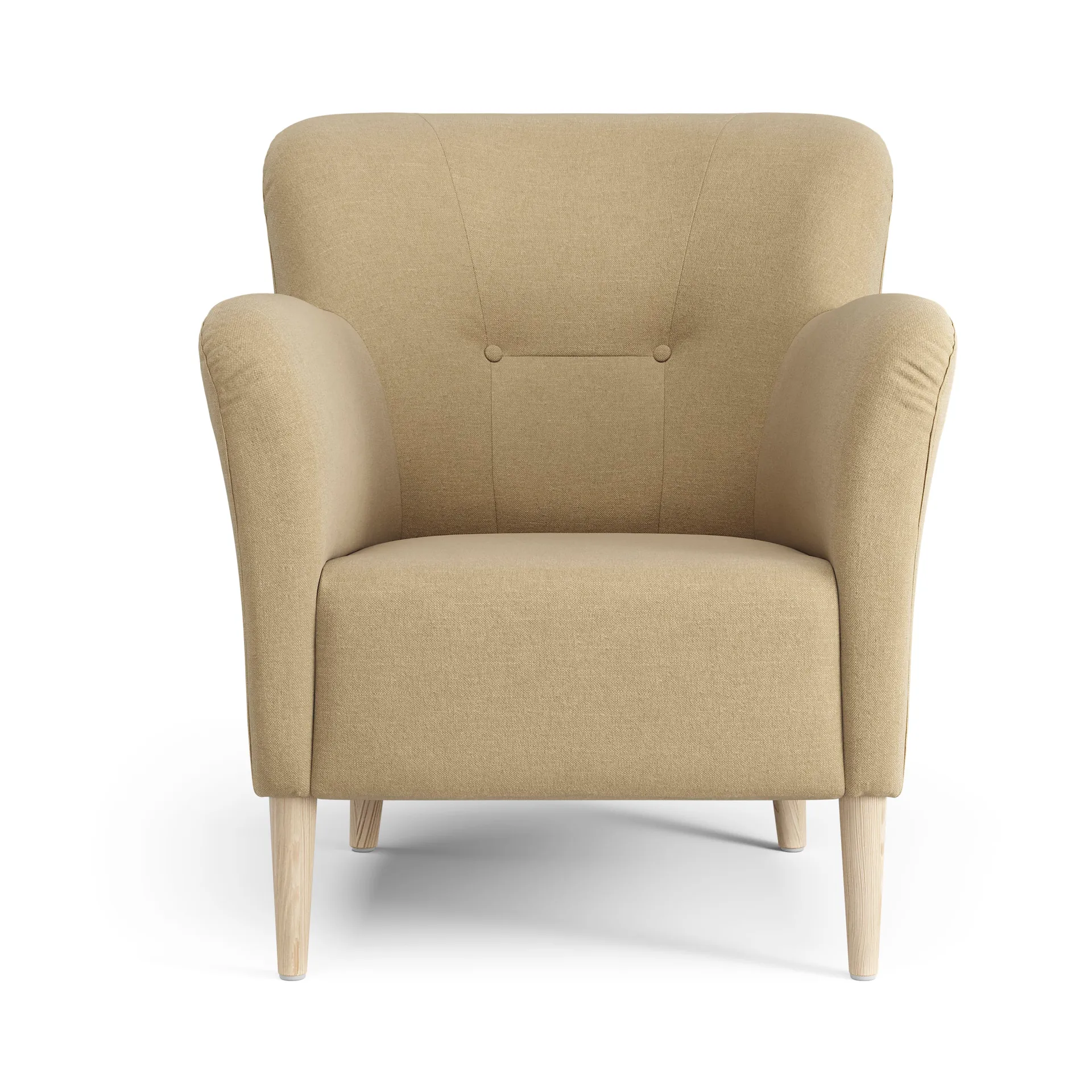 Nova lenestol med knapper, Linara 08 Fudge-ask naturlakk Swedese