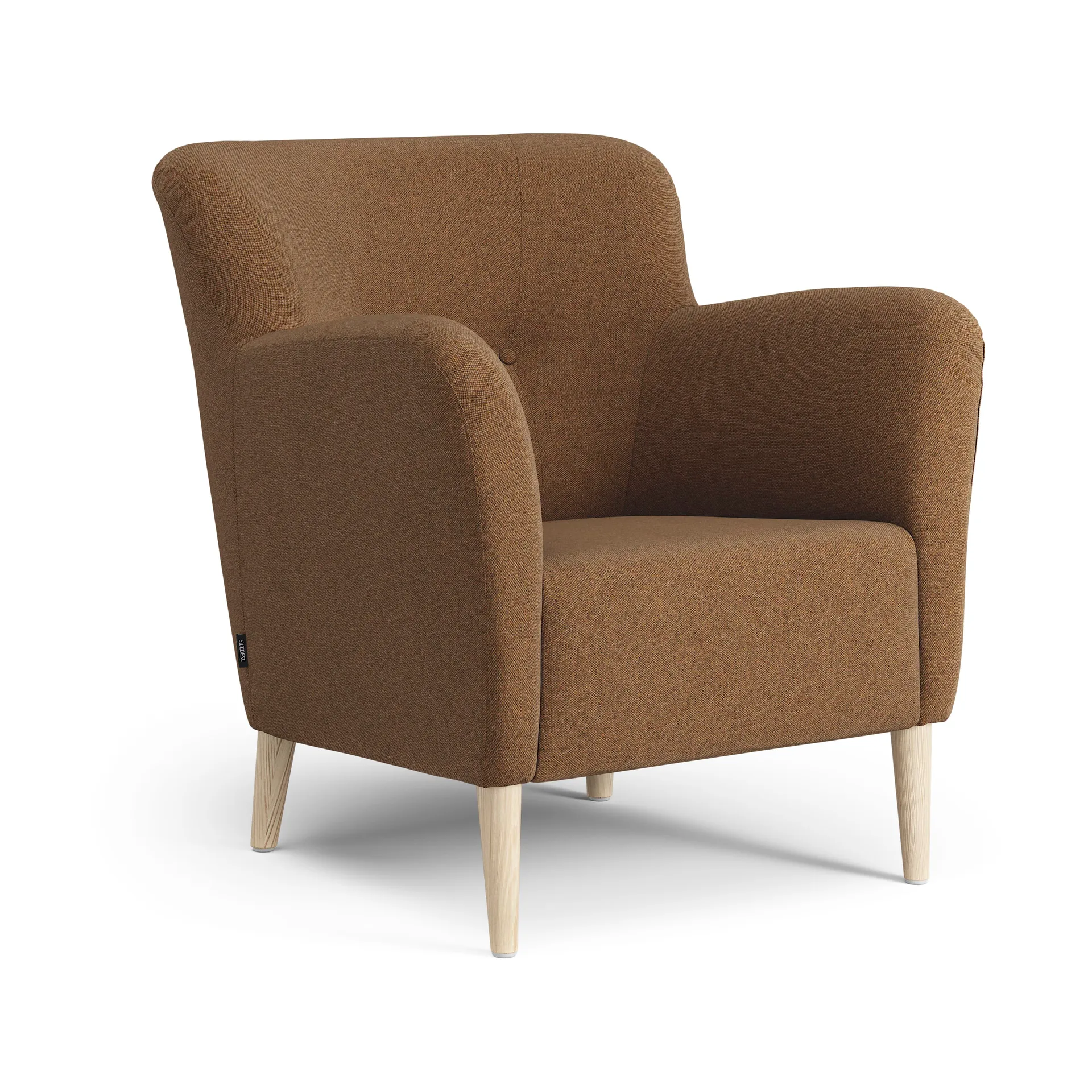 Nova lenestol med knapper, MLF 15 Stockwell-ask naturlakk Swedese