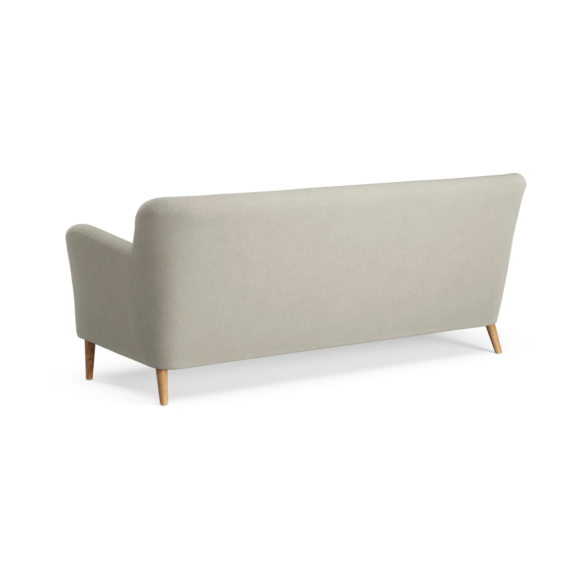 Nova sofa 3-seter med knapper 200 cm, Linara 05 Porridge-eik oljet Swedese