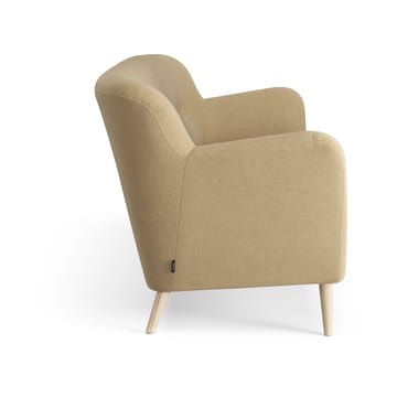 Nova sofa 3-seter med knapper 200 cm - Linara 08 Fudge-ask naturlakk - Swedese