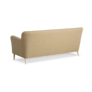 Nova sofa 3-seter med knapper 200 cm - Linara 08 Fudge-ask naturlakk - Swedese