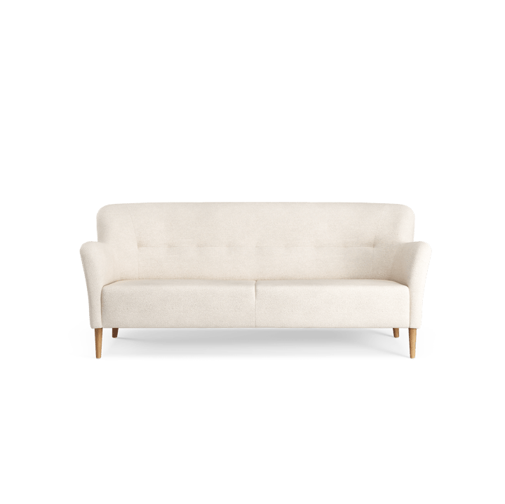 Nova sofa 3-seters 200 cm - Barnum 01 Off white-ek oljet - Swedese