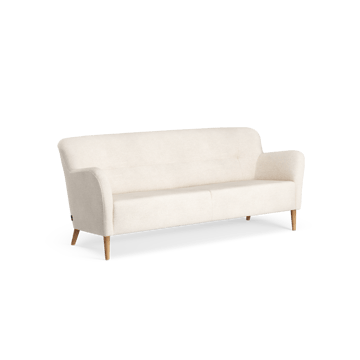 Nova sofa 3-seters 200 cm - Barnum 01 Off white-ek oljet - Swedese