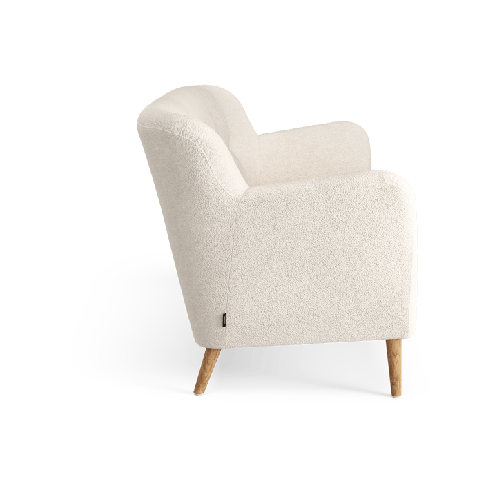 Nova sofa 3-seters 200 cm, Barnum 01 Off white-ek oljet Swedese