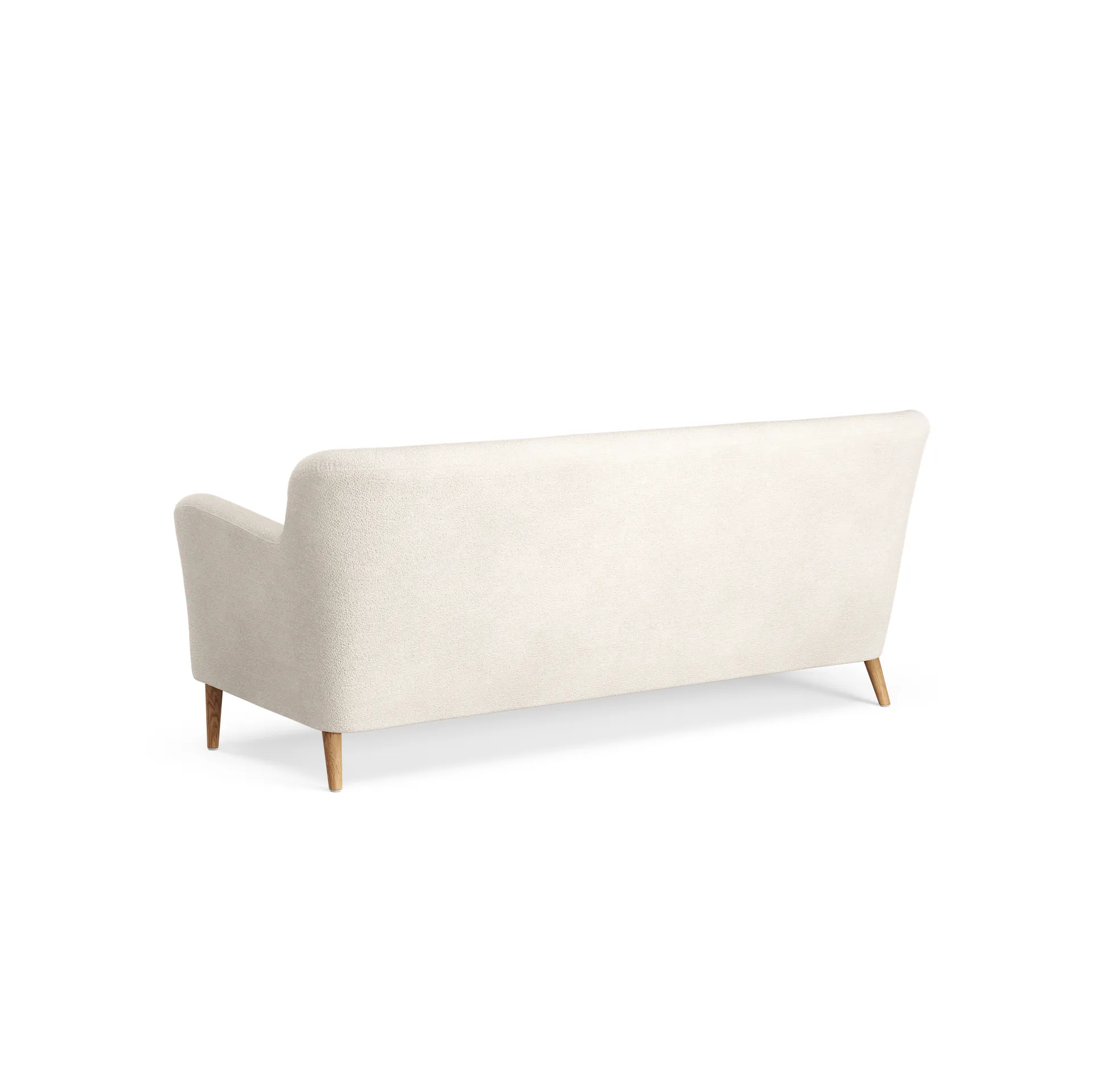 Nova sofa 3-seters 200 cm, Barnum 01 Off white-ek oljet Swedese