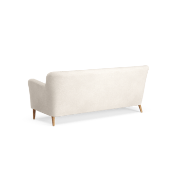 Nova sofa 3-seters 200 cm - Barnum 01 Off white-ek oljet - Swedese