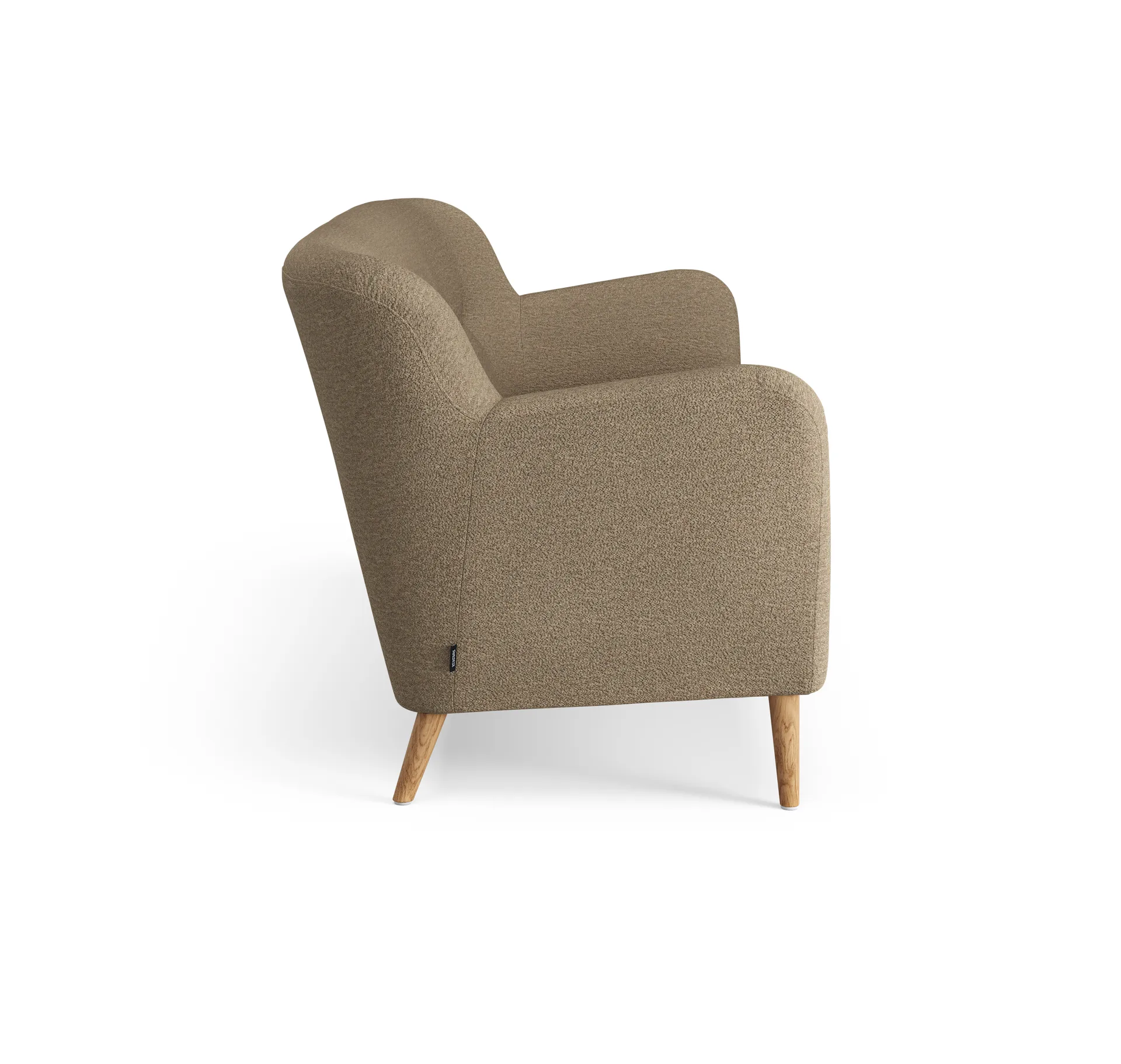 Nova sofa 3-seters 200 cm, Barnum 04 Jute-ek oljet Swedese