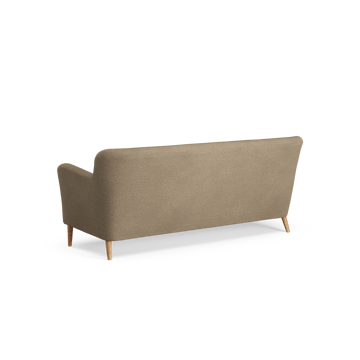 Nova sofa 3-seters 200 cm - Barnum 04 Jute-ek oljet - Swedese