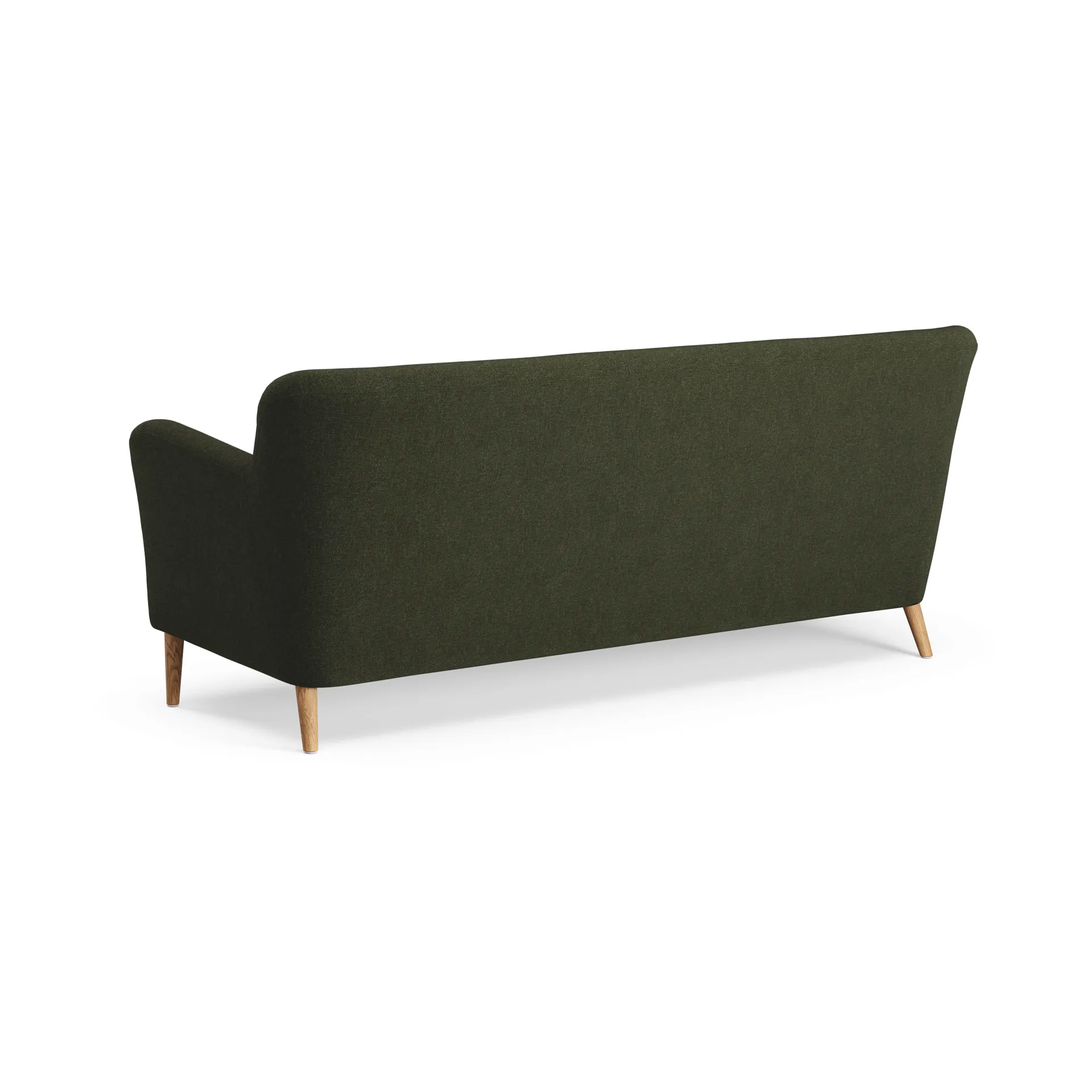 Nova sofa 3-seters 200 cm, Rami 6054 MørkeGreen-ek oljet Swedese