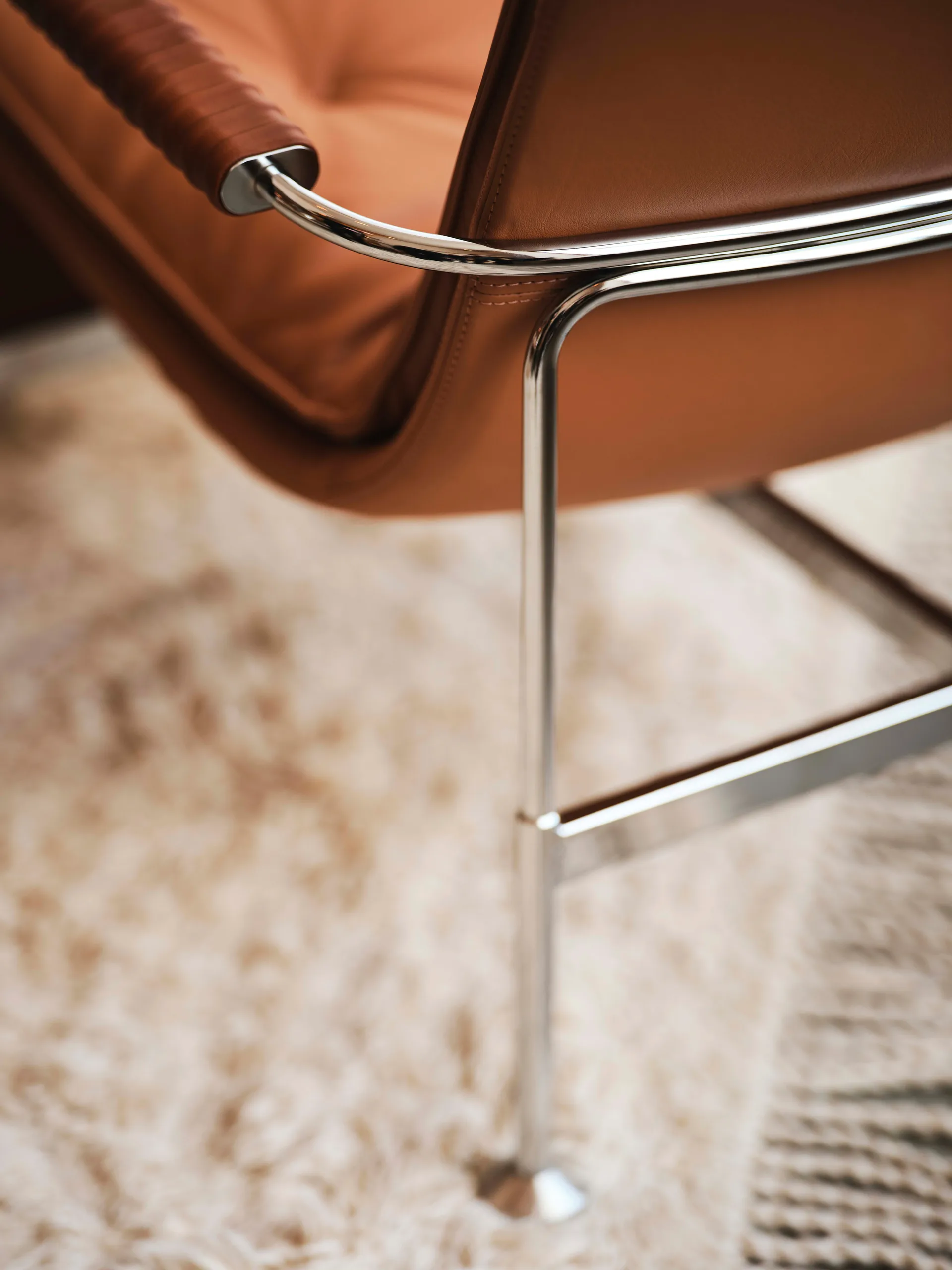 Serpentine lenestol, Lær Elmo Soft Mørkebrun-tärnsjö Tobacco Swedese