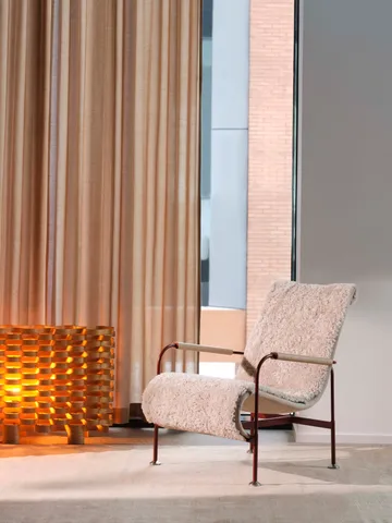 Serpentine lenestol - Stoff Romo Linara Rye-krom - Swedese