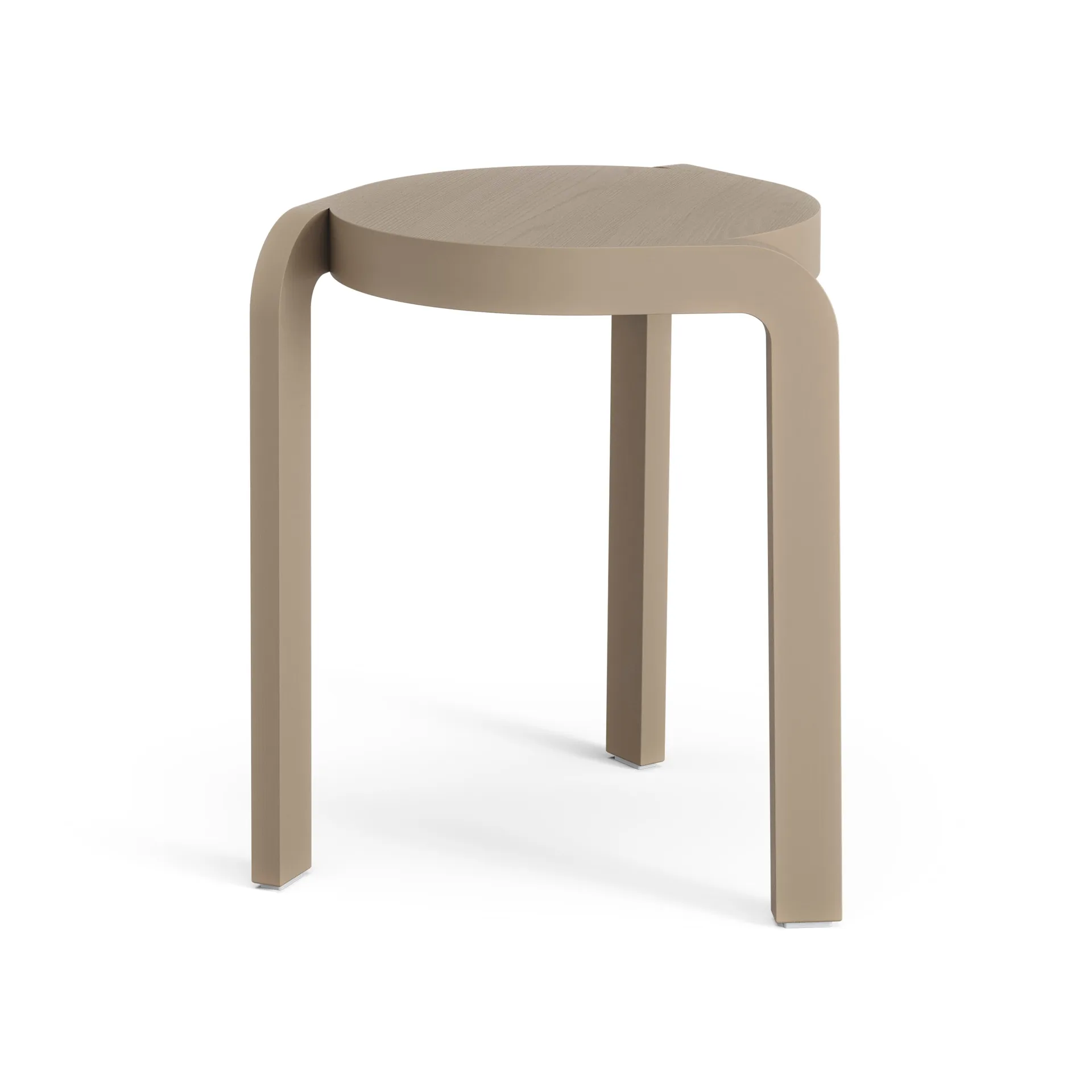 Spin rund krakk H44 cm, Ash-nutmeg, Ø32x44 cm Swedese