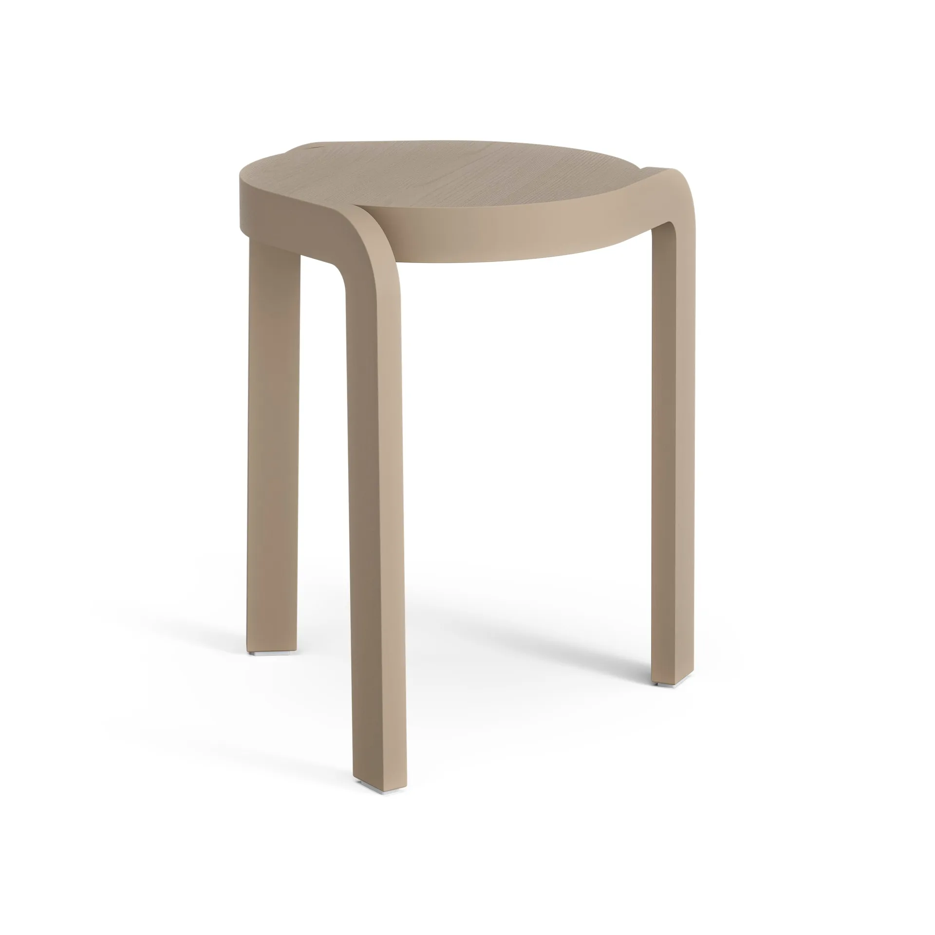 Spin rund krakk H44 cm, Ash-nutmeg, Ø32x44 cm Swedese