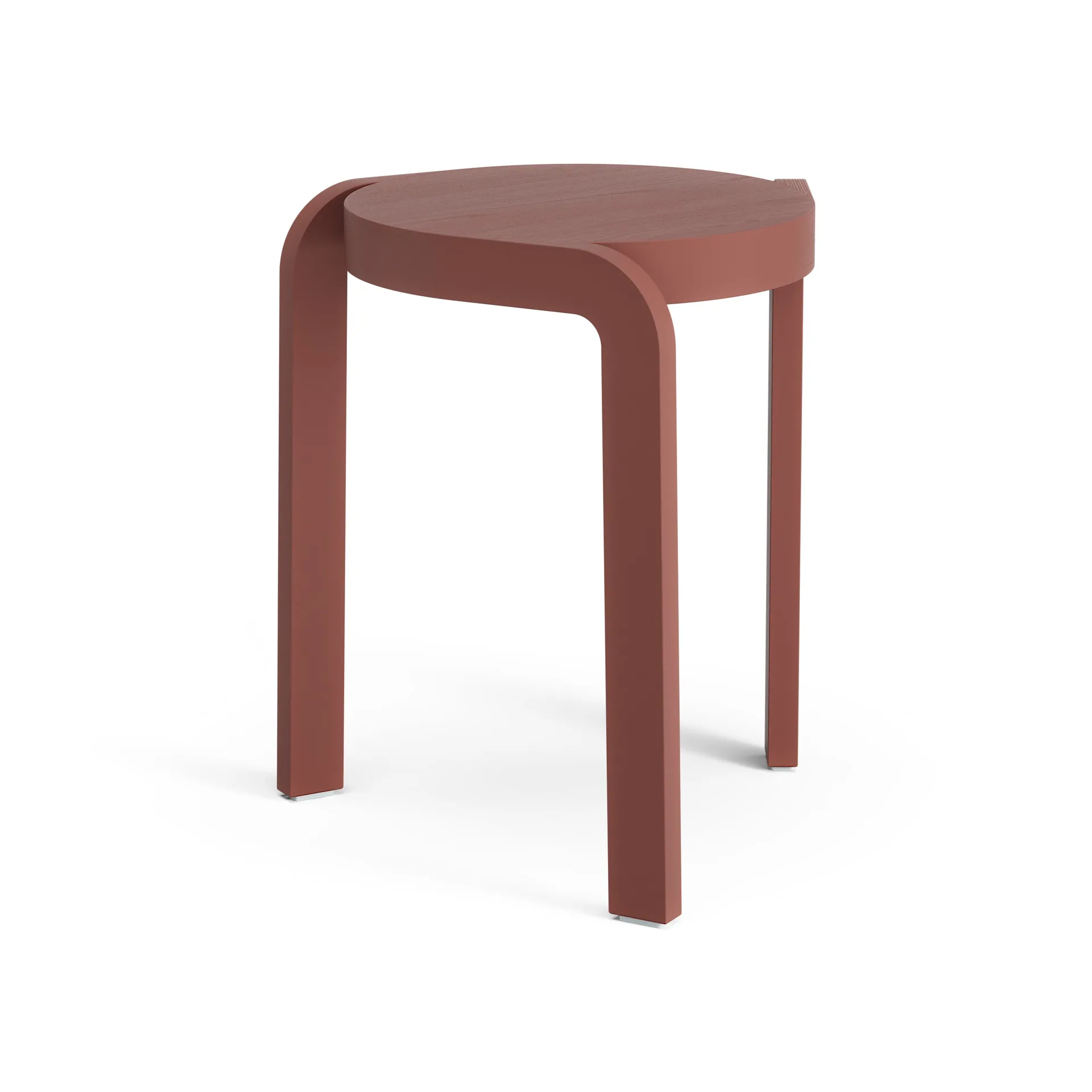 Spin rund krakk H44 cm, Ask-english red, Ø32x44 cm Swedese