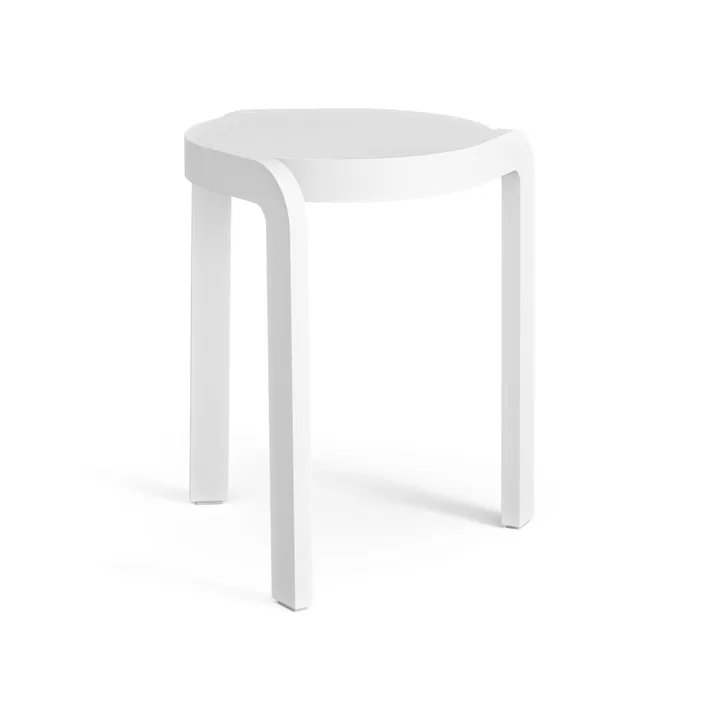 Spin rund krakk H44 cm - Hvitlasert ask, Ø32x44 cm - Swedese