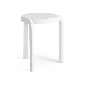 Spin rund krakk H44 cm - Hvitlasert ask, Ø32x44 cm - Swedese