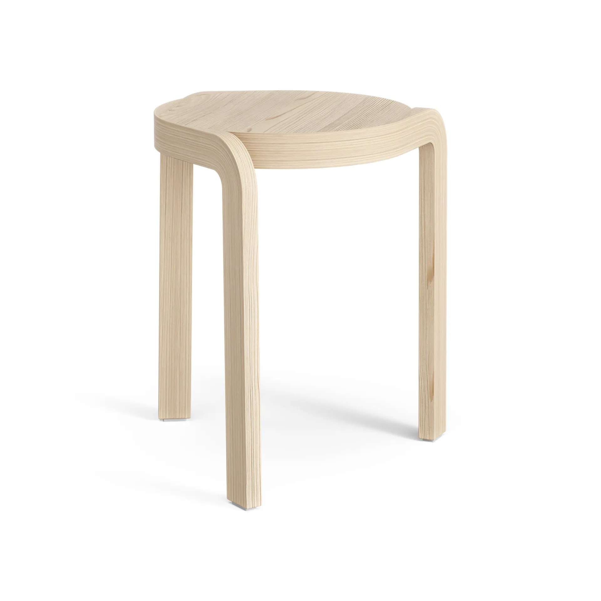 Spin rund krakk H44 cm, Lakkert ask, Ø32x44 cm Swedese