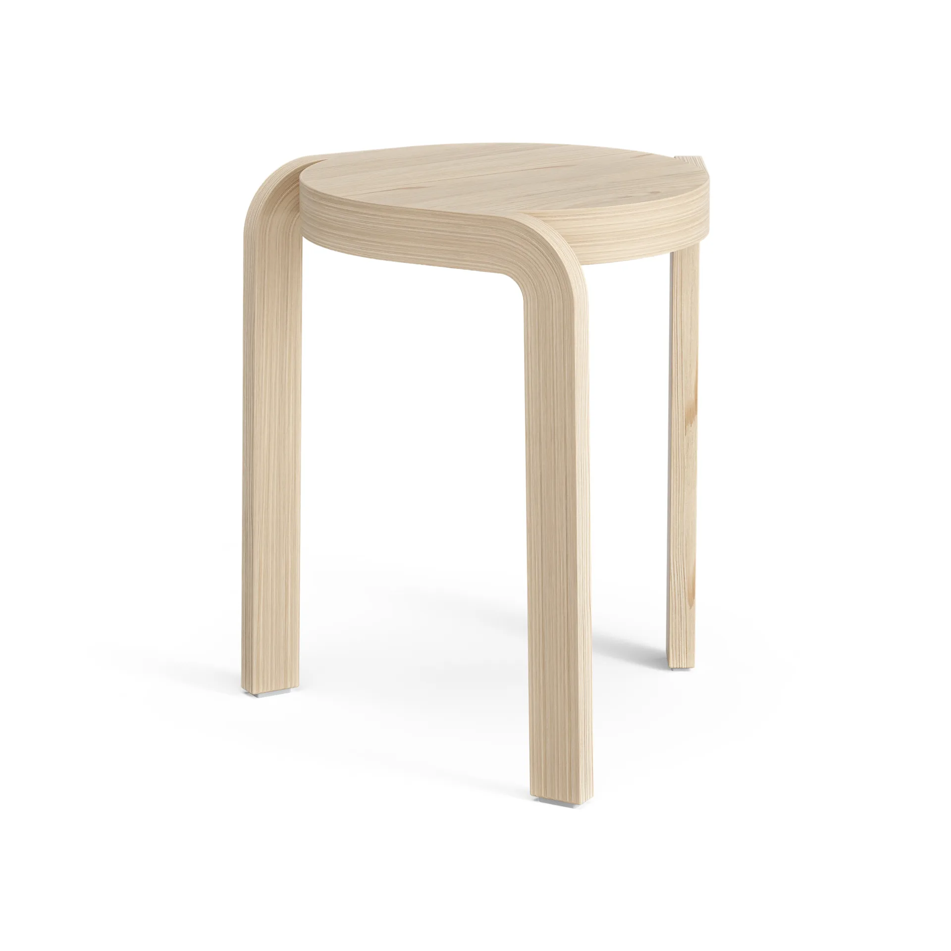 Spin rund krakk H44 cm, Lakkert ask, Ø32x44 cm Swedese