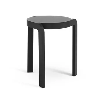 Spin rund krakk H44 cm - Svartlasert ask, Ø32x44 cm - Swedese