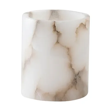 Alabaster lyslykt - Hvit-beige, M 14 cm - Tell Me More