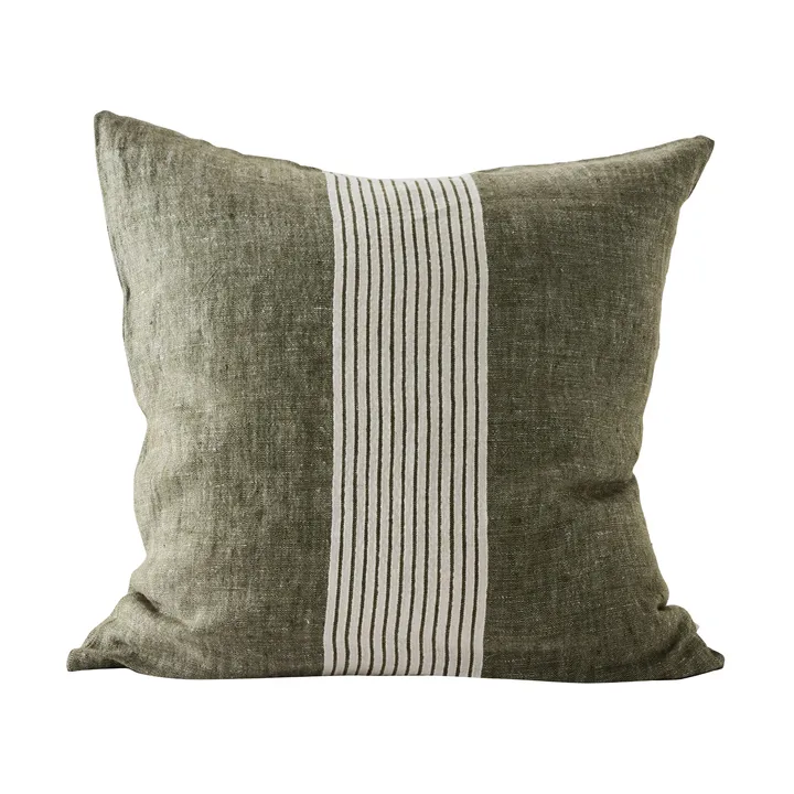 Colette putetrekk - Green stripe, 50x50 cm - Tell Me More