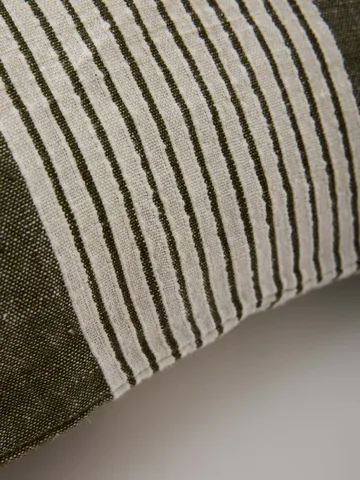 Colette putetrekk - Green stripe, 50x50 cm - Tell Me More