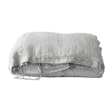 Dynetrekk lin 150 x 200 cm - Grey/white - Tell Me More