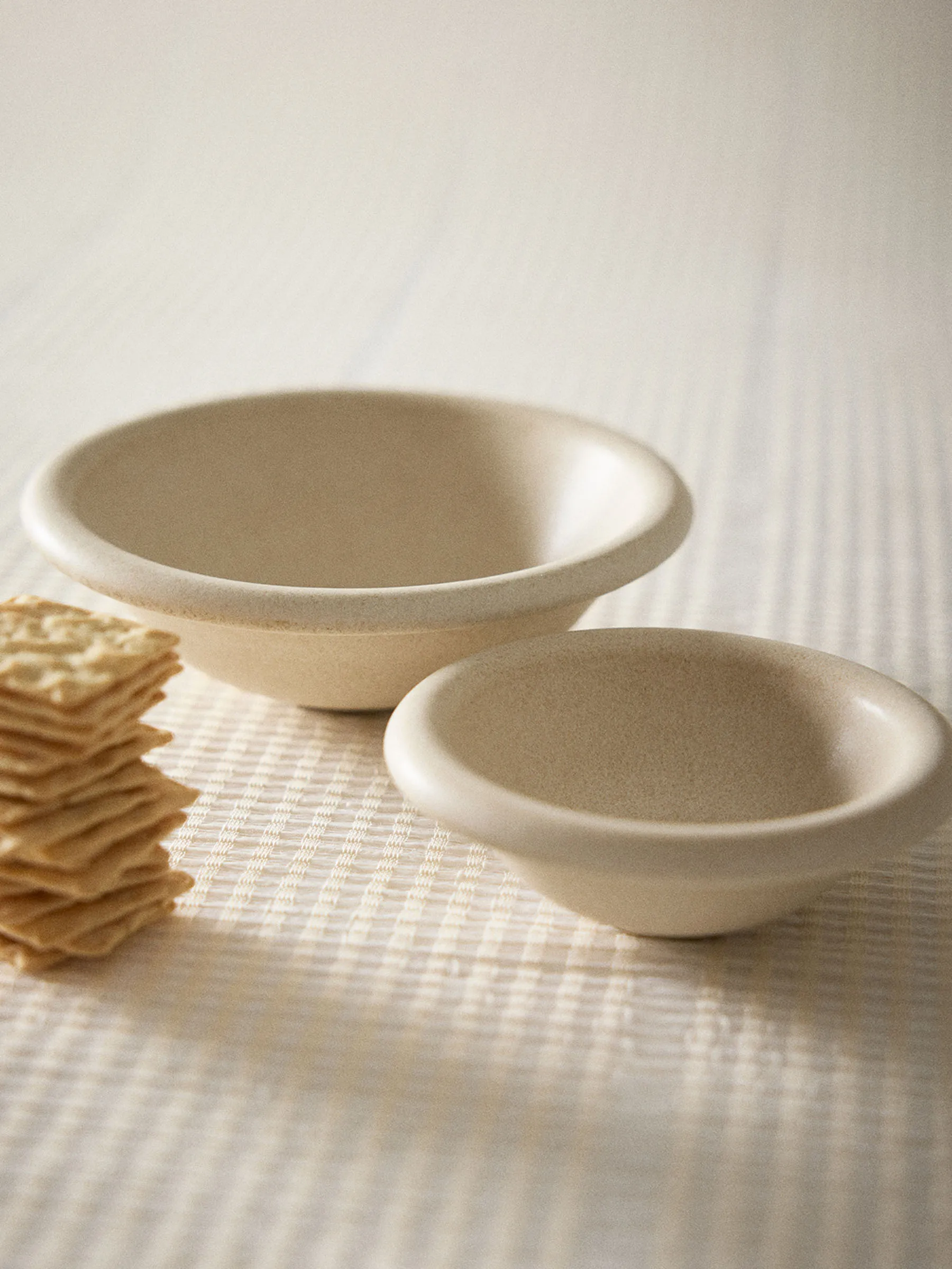 Elba skål, Sand beige, Ø18 cm Tell Me More