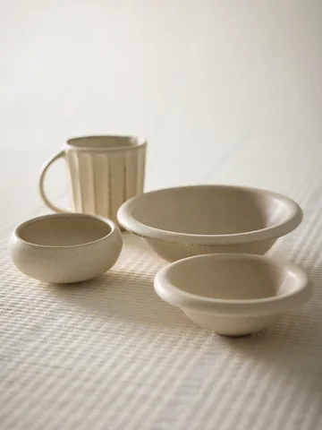 Elba skål - Sand beige, Ø18 cm - Tell Me More