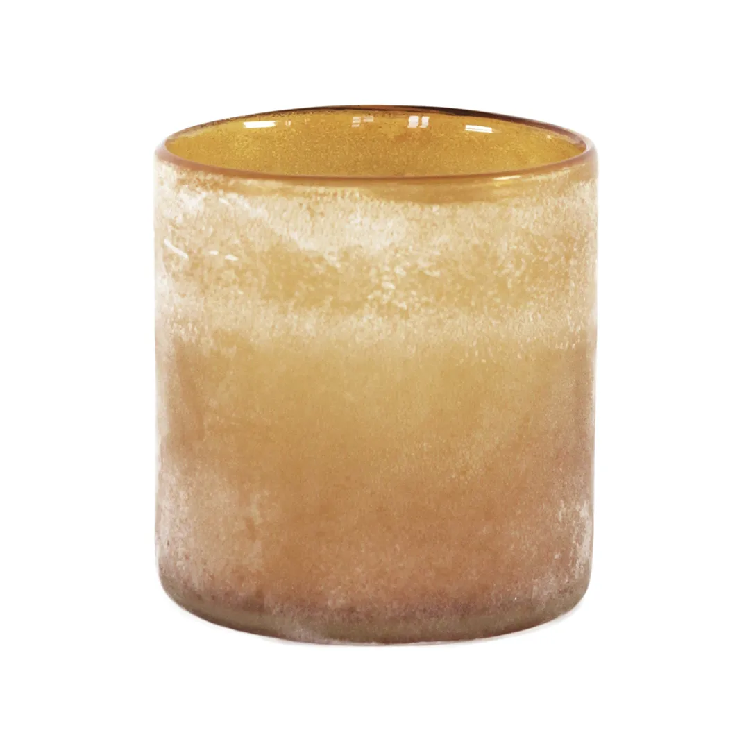 Frost telysglass M, Amber (brun) Tell Me More