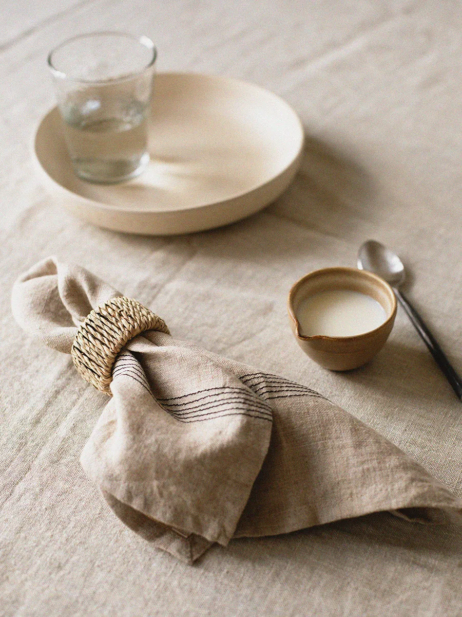 Livia linserviett 45x45 cm, Beige Tell Me More
