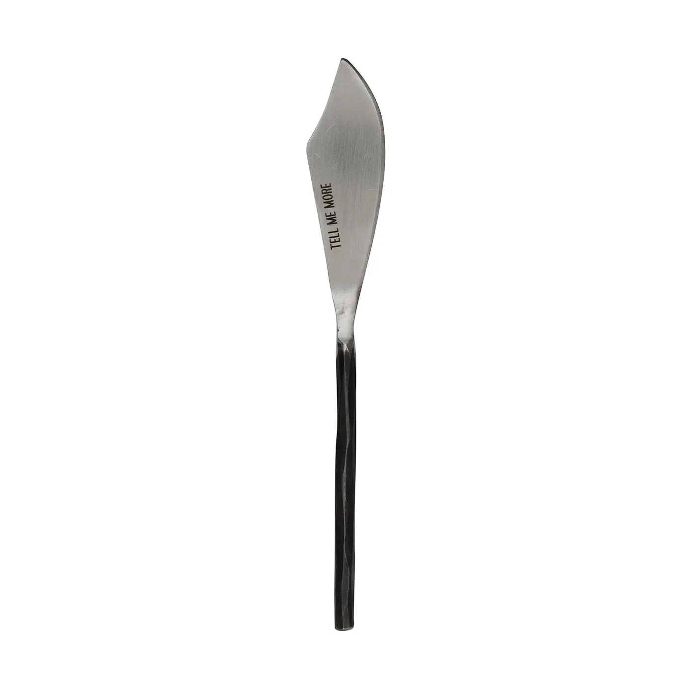 Steel ostekniv small, Opolert stål Tell Me More